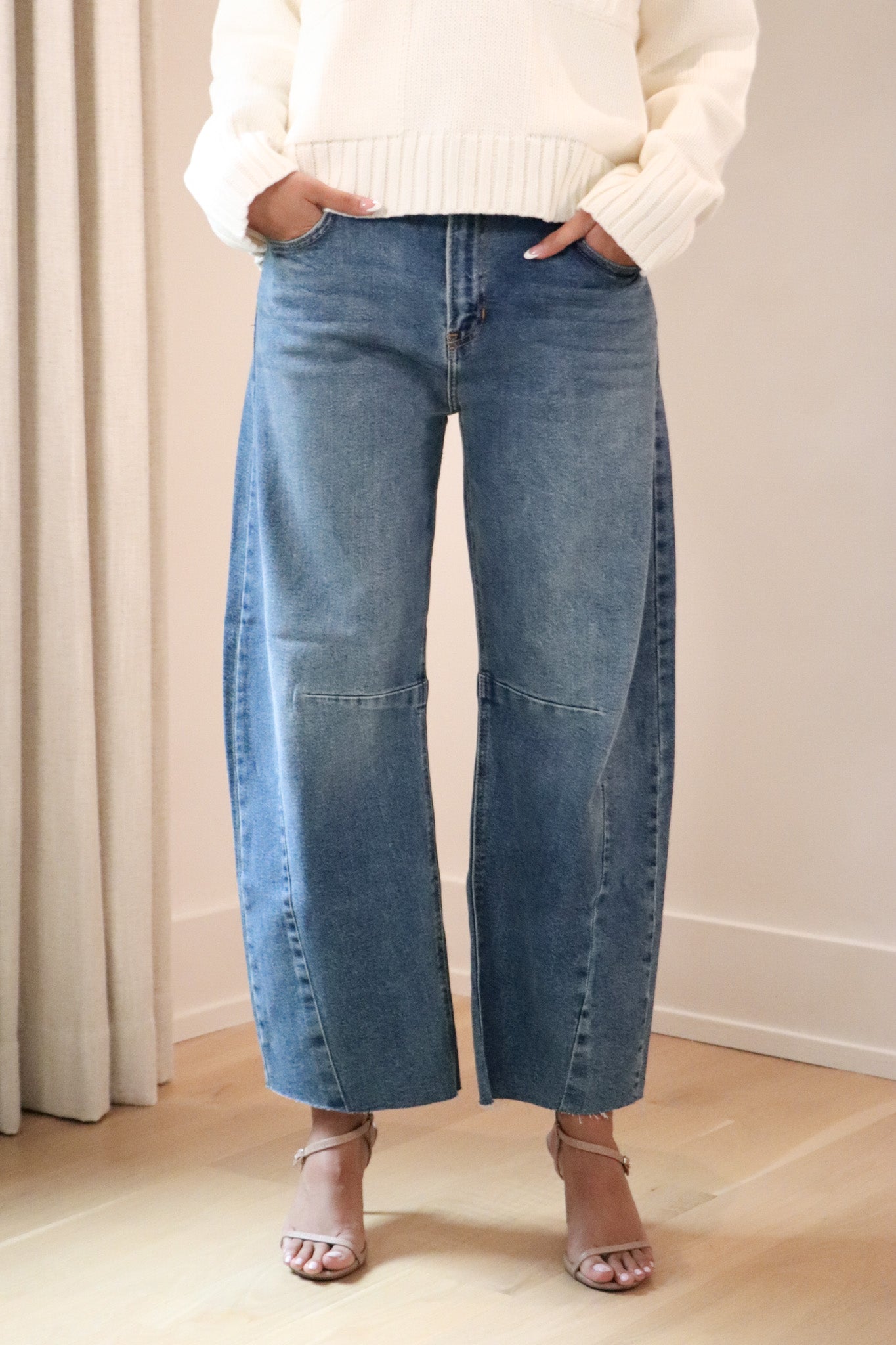 Mac Danni Barrel Style Stretch Denim Jean 208V Stone OL